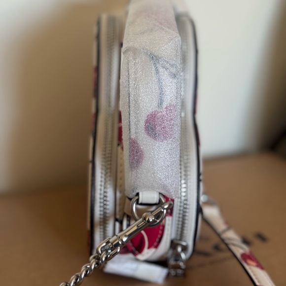 New Coach Cherry Top Handle Heart Handbag Crossbody - Picture 5 of 5